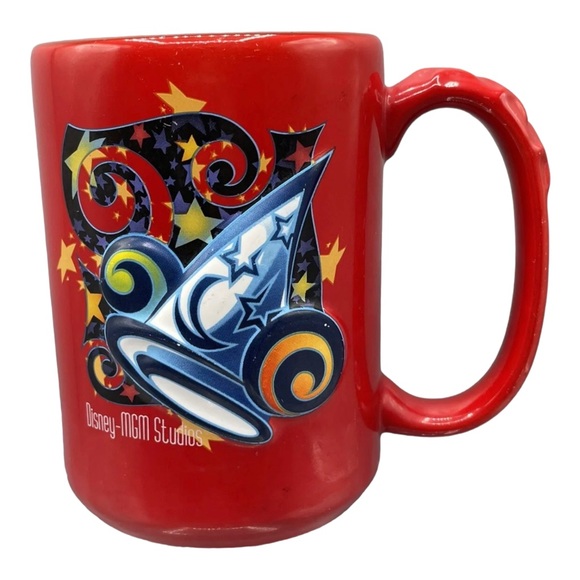 Disney MGM Studios 3D Sorcerer's Apprentice Hat Red 10oz. Coffee Tea Cup Mug - Picture 5 of 8